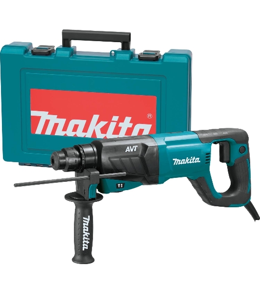 Перфоратор MAKITA HR2641  SDS+ 800Вт 3реж 2.4дж 0-4500у/м 3.1кг чем авт д-образ