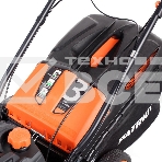 Газонокосилка бензиновая PATRIOT PT 52LS 512109024 Рабочий объем 200сс, мощность 6.5л.с., рабочая ширина 51см, корпус сталь, регул. высоты 30-75мм прорезин. колеса 178-254мм, травосбор. 60л, фото6