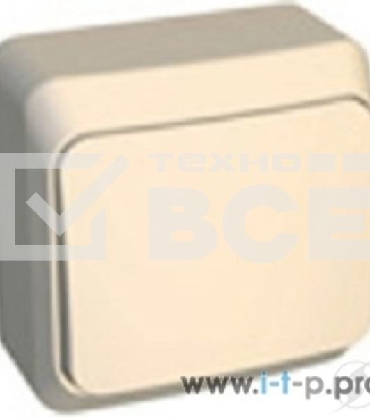 Выключатель 1-кл. ОП Этюд 10А IP20 крем. SchE BA10-001K