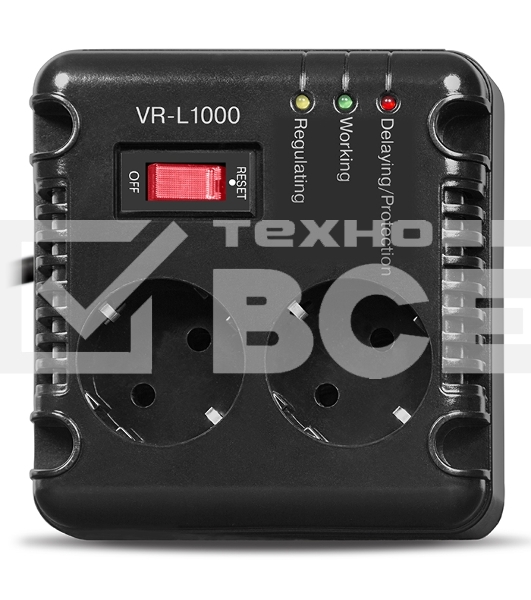 Сетевой фильтр SVEN Стабилизатор напряжения VR-L1000 [SV-014872]
