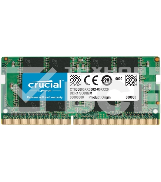 Оперативная память Crucial, DDR4, 16GB (1x16 GB), 2666 MHz, CL19, SO-DIMM