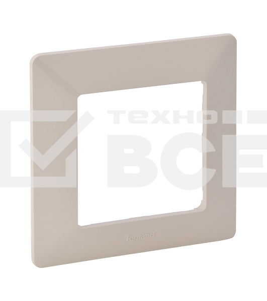 Рамка 'Слоновая кость'. 1-постовая универсальная Valena LIFE