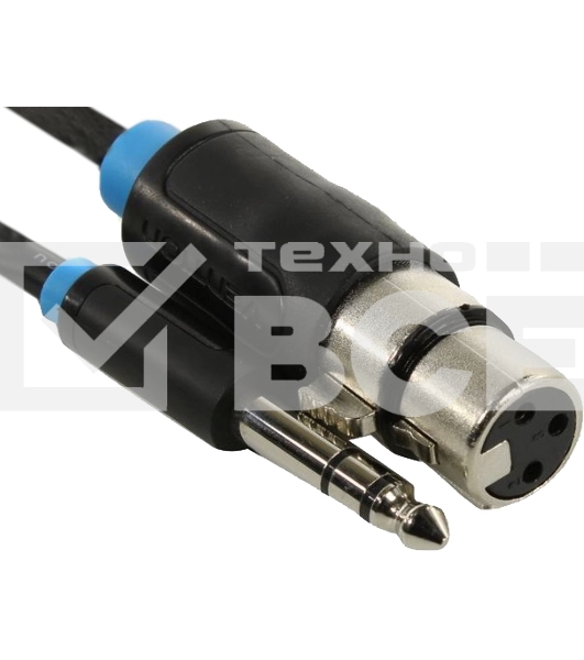 Кабель Vention аудио Jack 6.5 M/XLR F - 2м