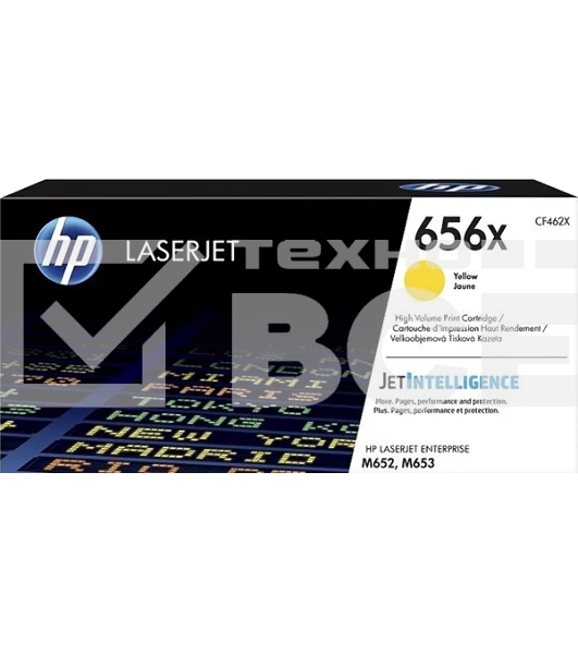 Картридж лазерный HP 656X High Yield Yellow для HP CLJ M652/M653 (CF462X) 22000 стр