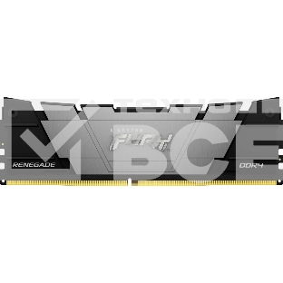 Оперативная память Kingston Fury Renegade, DDR4, 16GB (1x16GB), 3200MHz, CL16, с радиатором, серый/черный