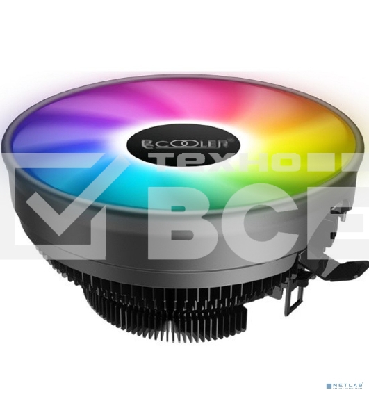 Кулер PCCooler E126M PRO S775/115X/AM2/2+/AM3/3+/AM4/FM1/FM2/2+ (48 шт/кор, TDP 92W, вент-р 120мм с PWM, FIXED COLOR FAN, 1000-1800RPM, 29.8dBa) Retail Color Box