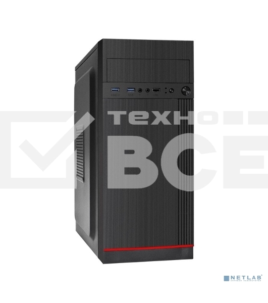 Компьютерный корпус Miditower ExeGate AA-442U2-AA450 (ATX, AA450 8 см, 1*USB+2*USB3.0, аудио, черный)