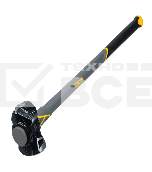 Кувалда с клиновидным бойком Denzel 3,6 кг, фибергласовая рукоятка c TPR