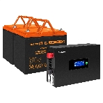 Комплект Источник бесперебойного питания EX295994RUS + батарея 80Aч EX285654RUS 2шт (инвертор, синус, для котла, PF=1, настенный) ExeGate IdealSine SR-1500.LCD.2SH  <1500VA/1500W, чистая синусоида, цветной LCD-дисплей, 2*Schuko, крепление настенное, Black> + батарея ExeGate HRL 12-80 (12В, 80Ач) 2шт, фото7