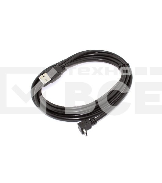 Кабель USB  Type A на Micro USB угол вверх  3 м