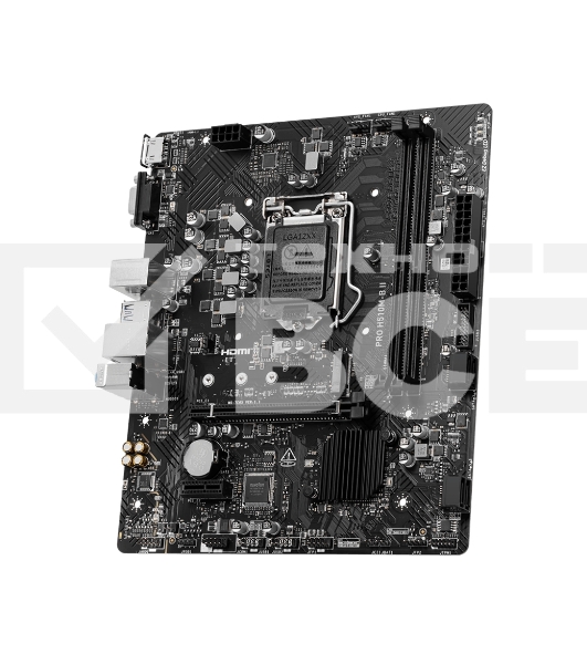 Материнская плата MSI PRO-H510M-B-II, LGA 1200, Intel H470, 2xDDR4, 4xSATA, 1xM.2, 1xPCIe x16, 1xPCIe x1, 1xHDMI, 1xVGA, 1x 1Gb LAN, 4xUSB-A 2.0, 2xUSB-A 3.2 Gen 1, 3x3.5 мм, 7.1, mATX