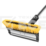 Щетка-сметка для снега со скребком Denzel, телескоп, поворотная голова, водосгон, 900-1200 мм 55308, фото5