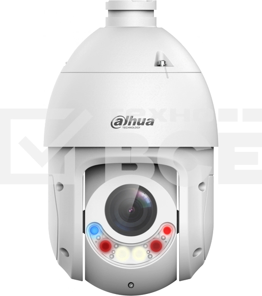 Уличная купольная PTZ IP-видеокамера Dahua DH-SD4E225Gb-HNR-A-PV1 TiOC с активным сдерживанием и ИИ 2Мп, 1/2.8” CMOS, моторизованный объектив 4.8~120мм (25x), видеоаналитика, ИК 100м, LED 50м, IP66