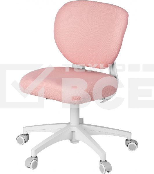 Кресло детское Cactus CS-CHR-3594PK розовый крестов. пластик белый