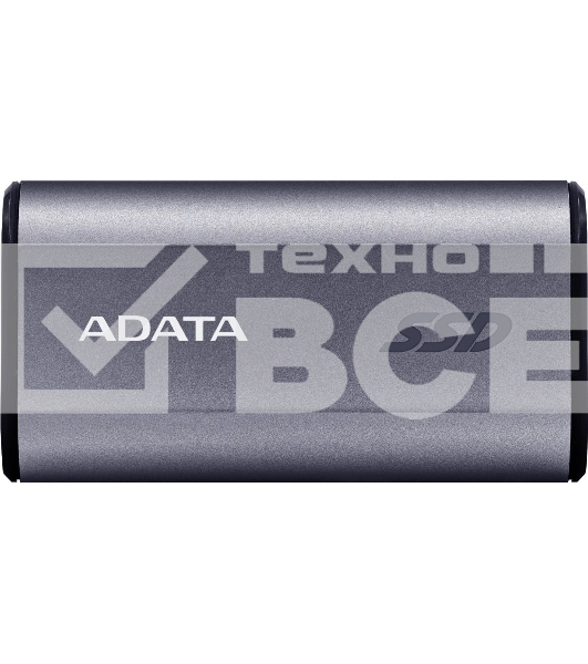 Твердотельный диск A-DATA External SC750 серый SC750-2000G-CCBK 2TB USB 3.2 Gen 2 Type-C, [R/W -1050/1000 MB/s]
