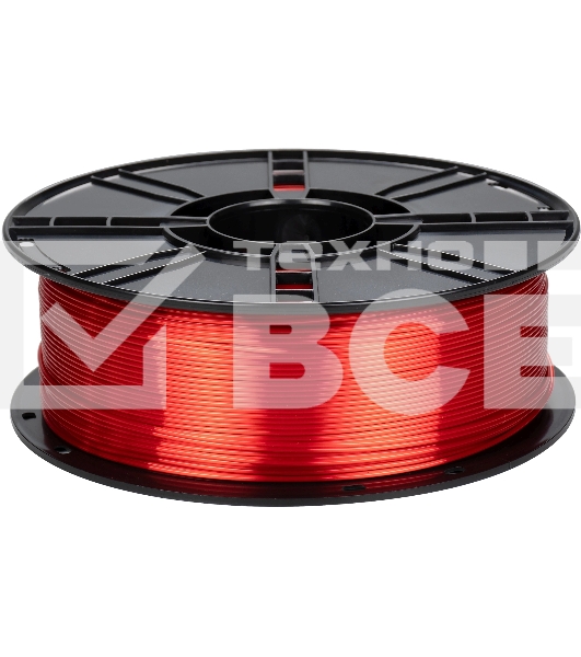 Пластик для принтера 3D Cactus CS-3D-PLA-1KG-S-RED PLA SILK d1.75мм 1кг L326м 1цв.