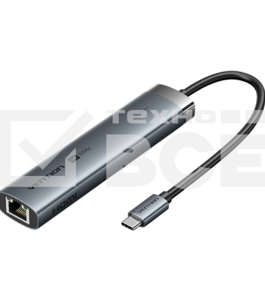 Мультифункциональный хаб Vention USB-C 6 в 1, шт.