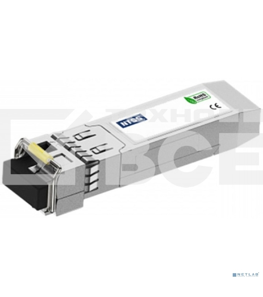 Оптический трансивер NTSS Модуль SFP, 1,25Gbит/с, разъем LC, рабочая длина волны 1550/1310нм, SM, WDM, дальность до 20км, ОБ 14дБ, DDM NTSS-SFP-1.25G-53-20LD