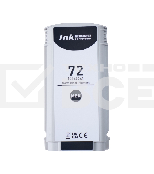 Комплект картриджей Sakura C9403A, C9373A (№72 Matte Black/Yellow) для HP, матовый черный/желтый