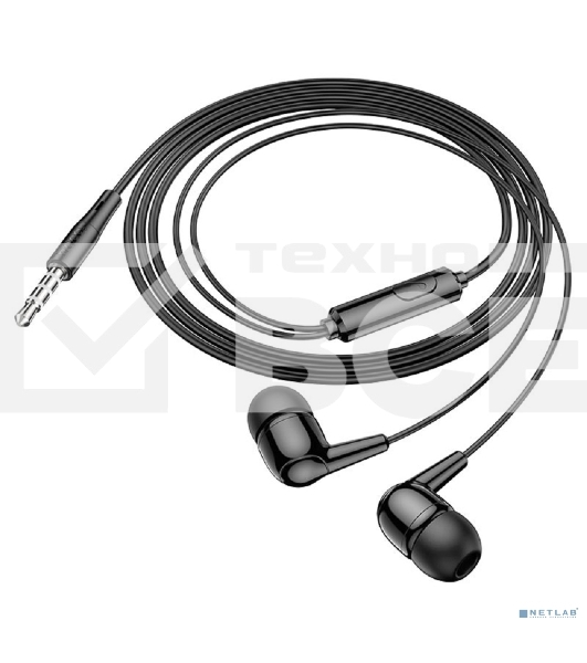 Проводные наушники Hoco M97 черный, внутриканальные, jack 3.5 мм