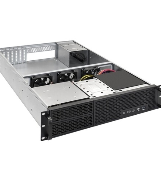 Серверный корпус ExeGate Pro 2U650-05 (RM 19', высота 2U, глубина 650,БП 1200ADS, 2*USB)
