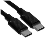 Кабель USB2.0 Cablexpert ССP-USB2.0-240W-2M Type-C/Type-C, 5А, 240Вт, PD3.1/QC4.0, медь, алюминиевые коннекторы, оплетка, 2м, черный, пакет, фото6