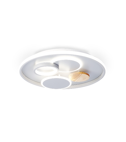 Светильник Ambrella light FL4803 GR серый 3000K-6400K 70W D500*95 (ПДУ ИК)