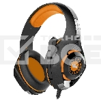 Наушники CROWN CMGH-102T Black&orange (Подключение USB, встроенная аудио карта, Частотныи диапазон: 20Гц-20,000 Гц,Кабель 2.1м,Размер D 250мм), фото11