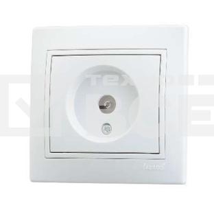 Розетка TV СП Мира оконечная бел./бел. Lezard 701-0202-130