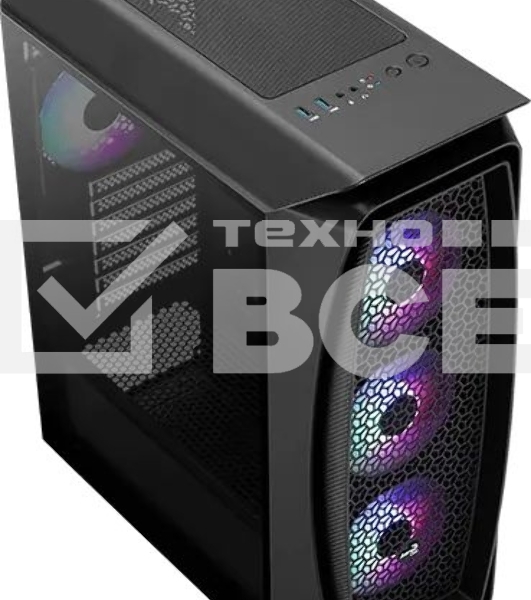 Компьютерный корпус Aerocool / Formula Aero One Frost-G-BK-v1 черный без БП ATX 4x120mm 2xUSB3.0 audio