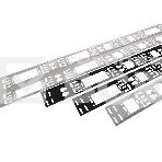 Вертикальный кабельный органайзер ЦМО в шкаф, ширина 75 мм 42U, черный (ВКО-М-42.75-9005), фото 1