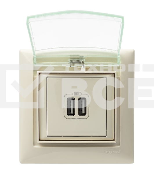 Розетка 2-ая USB 774170 Legrand Valena Сл. кость