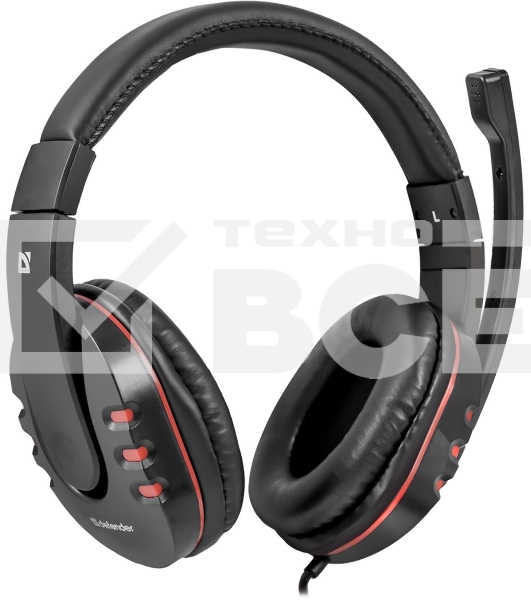 Наушники Defender Warhead G-160 черный, кабель 2,5 м