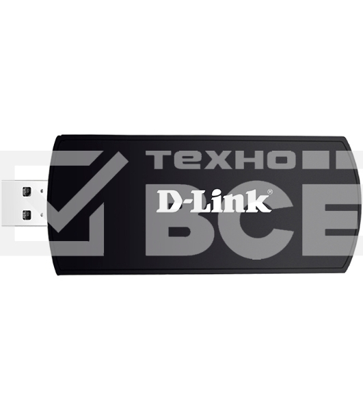 Адаптер D-Link DWA-192/RU/B1A Wireless AC1750 Dual-band USB Adapter, 802.11a/b/g/n / 802.11ac, 2.4 GHz / 5 GHz
