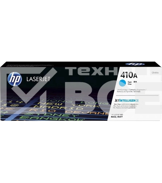 Тонер Картридж HP 410A CF411A голубой для HP LJ Pro M452/M477 (2300стр.)