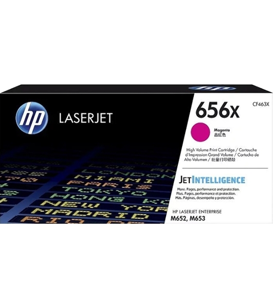 Картридж лазерный HP 656X пурпурный увеличенной емкости для HP CLJ M652/M653 (CF463X) 22000 стр
