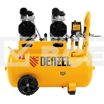 Компрессор безмаслянный малошумный DLS 1500/50, 1500 Вт, 2х750, 50 л, 260 л/мин  Denzel, фото6