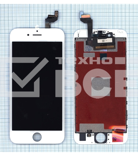 Дисплей для iPhone 6S в сборе с тачскрином (Hancai) белый
