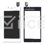 Сенсорное стекло (тачскрин) для Sony Xperia M2 Aqua белое, фото3