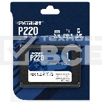 Накопитель SSD Patriot P220, 1TB, SATA III, 2.5
