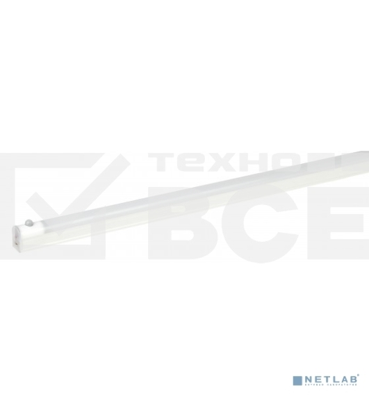 Линейный светодиодный светильник ЭРА LLED-02-12W-4000-MS-W 12Вт 4000K L872мм с датчиком движения