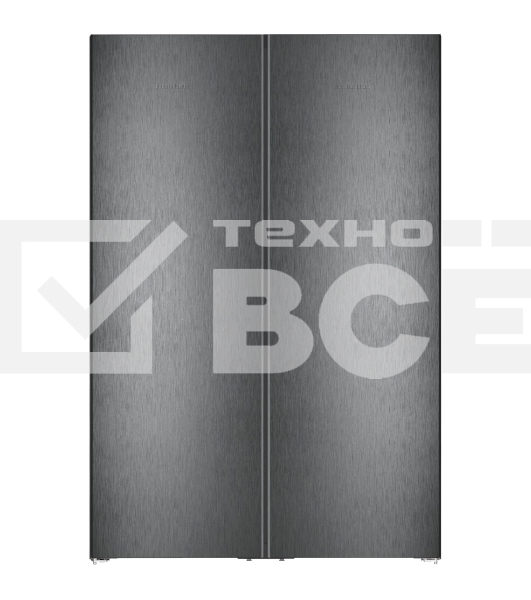 Холодильник Liebherr Комбинация XRFbd 5220-22 001 (SFNbdd 5227-22 001 + SRbdd 5220-22 001) черный двухкамерный 398/271л морозилка сбоку, No Frost, Side by Side