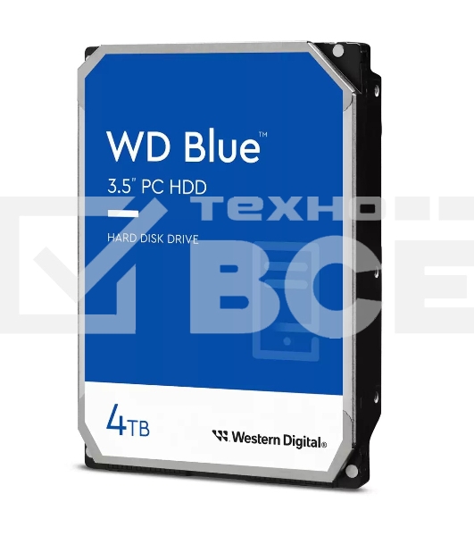 Жесткий диск Western Digital  SATA 4TB 6GB/S 256MB BLUE WD40EZAX