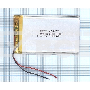 Аккумулятор Li-Pol (батарея) 4*40*70мм 2pin 3.7V/1000mAh