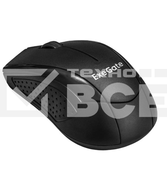 Мышь беспроводная ExeGate Professional Standard SR-9022 черный, 1200 dpi, радиоканал, USB, кнопки - 3