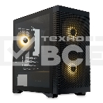 Компьютерный корпус без блока питания HSPD M320, Mesh Mini-tower, черный, slide TG, 0.45 SPCC, 2x140мм ARGb+1x120мм ARGb mATX, mITX 160/340/184мм 2x2.5