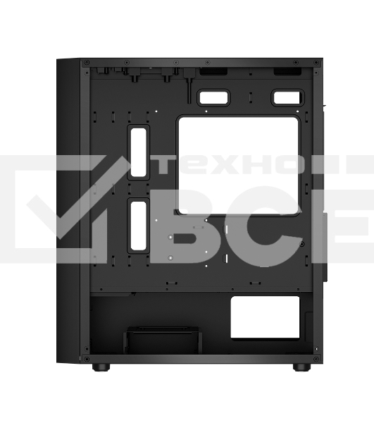Корпус без блока питания PCCOOLER C3B310 BK, Mesh Mid Tower, Black, TG, 0.4 SPCC, no fans mATX, mITX 160/340/170mm 1x2.5