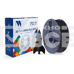 Филамент NVPRINT PLA High Speed Black для 3D печати диаметр 1.75мм  длина 330 метров  масса 1 кг