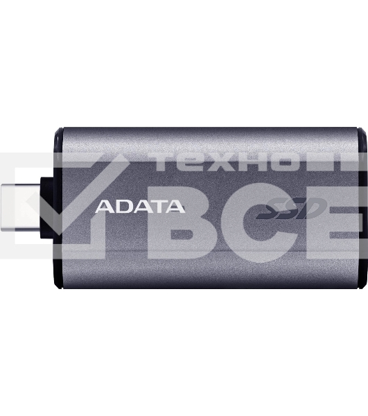 Твердотельный диск A-DATA External SC750 серый SC750-2000G-CCBK 2TB USB 3.2 Gen 2 Type-C, [R/W -1050/1000 MB/s]