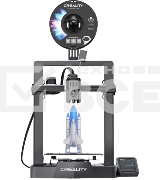 Принтер 3D Creality Ender-3 V3 KE, размер печати 220x220x250mm, FDM, PLA/ABS/TPU(95A)/PETG/ASA, max 500 мм/с., датчик CR Touch (автоматическое выравнивание стола), Enternet, USB, Creality cloud APP (набор для сборки)